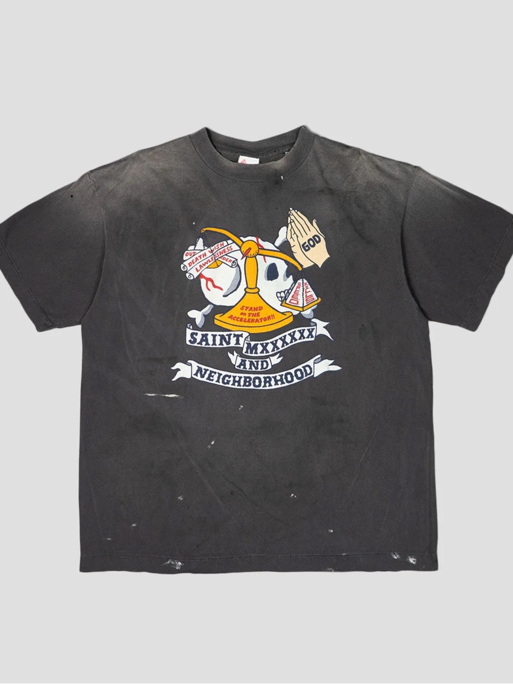 NEW Saint Michael x NEIGHBORHOOD STHD PRAY S/S 2025 Vintage Shirt Medium $590